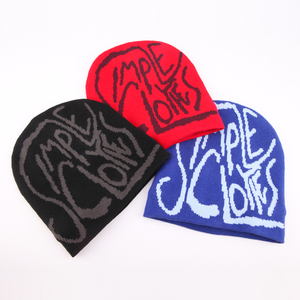 Gorro de invierno de punto de Jacquard unisex con estampado Digital de logotipo personalizado tela de seda satinada 2026 - Product Image 6