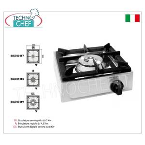 Cuisinière à gaz professionnelle, 1 brûleur - Product Image 1