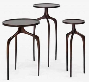 Tables imbriquées en métal à usage multiple, légères et multicolores, pour la décoration de la maison, du bureau, du restaurant et du salon. - Product Image 1