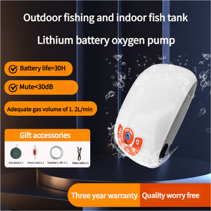 Hete Verkoop Oplaadbare Universele Vissen Zuurstofpomp 30H Blijvende <span class=keywords><strong>Aquarium</strong></span> Luchtpomp Buitenvissen Thuis Gebruik - Product Image 2