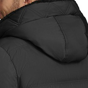 Vente en gros Logo personnalisé Veste matelassée légère à capuche avec fermeture éclair Veste pour homme matelassée Chaleur extrême en hiver - Product Image 3