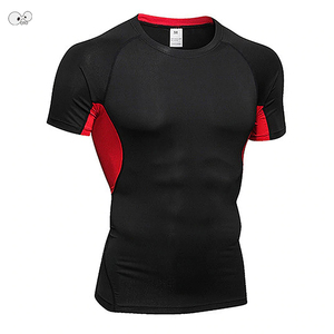 2025 nouveaux hommes course Gym T-Shirt musculation Compression à manches courtes vêtements de sport pour la gymnastique - Product Image 2