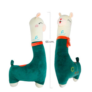 Hermoso Peluche de Llama de 65 cm, Tela de Algodón Súper Suave, Bordado con Algodón PP, Personalizable ODM para Cumpleaños - Product Image 3