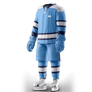 Uniformes de hockey sobre hielo personalizados para hombre 2024, conjuntos de tela de poliéster 100% de estilo más nuevo - Product Image 3