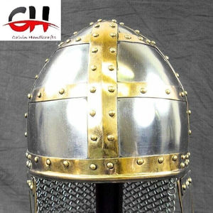 Casco medieval de Sarmatian con armadura de acero suave de cota para cascos de fiesta de Halloween. - Product Image 1