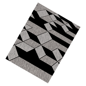 Tapis de sol durable et antidérapant hypoallergénique facile à nettoyer pour décoration intérieure moderne et élégante, imprimé brillant, abstrait naturel, fabriqué à la machine - Product Image 1