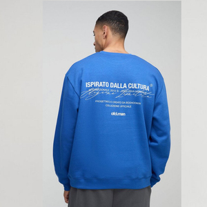 Vente en gros 100% coton sweats à col rond logo personnalisé sweats surdimensionnés unisexe brodé goutte épaule - Product Image 4