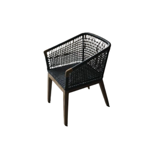 Usine directe chaise en osier de rotin chaise de salle à manger avec accoudoir chaise de salle à manger en matériau naturel prix de gros - Product Image 1