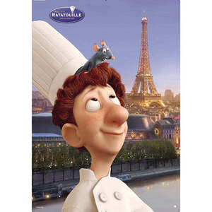 Customizable Ratatouille Digital Impresion Printed Postcard for Wedding Invitations Christmas Love Thank You Gift Card <b>Paper</b> - Product Image 1