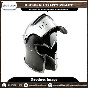Cascos de Acero y Latón de Estilo Vintage Hechos a Mano, Listos para la Batalla, Armadura Medieval para Decoración del Hogar, Exhibición y Regalo para Coleccionistas - Product Image 5