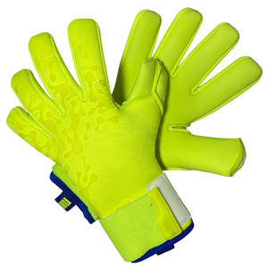 Gants de gardien de but de football en tissu de cuir Dernière conception Gants de gardien de but de football de couleur personnalisée pour la vente en ligne - Product Image 2