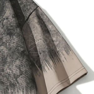 Camisetas Extra Grandes de Estilo Minimalista para Hombre, 100% Algodón Tejido, Color Sólido, Sin Decoloración, Logotipo Personalizado, Venta al Por Mayor, Uso Diario - Product Image 3