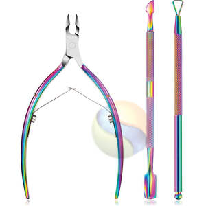 Pousse-cuticules professionnel en acier inoxydable double extrémité de qualité supérieure, outil de beauté avec logo personnalisé - Product Image 2