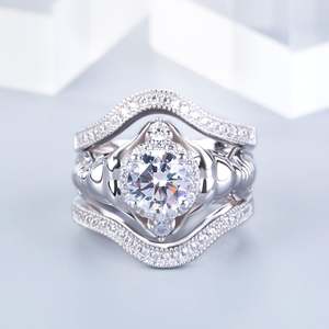 Parures de bijoux raffinés Jeulia, ensemble de 3 pièces, bague éléphant en argent sterling à coupe ronde - Product Image 5