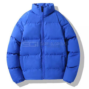Vente en gros logo brodé sur mesure vestes d'extérieur à capuche bouffantes imperméables chaudes d'hiver à mémoire de forme pour hommes - Product Image 1