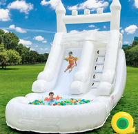 Toboggan aquatique gonflable en PVC avec logo personnalisé pour une utilisation en intérieur/extérieur, à la maison et à l'école