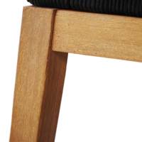 Fauteuil moderne TACASA en corde tressée, écologique, durable et résistant aux intempéries, élégant pour la maison, l'appartement et l'hôtel