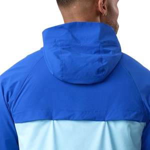 Blue Windbreaker Jacket Lightweight Water Resistant Outdoor <b>Running</b> Training Coat for Men and <b>Women</b> All Season Wear - Product Image 6