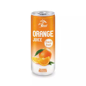 Bebida de zumo de naranja fresca de 250ml OEM/ODM, sin azúcar, baja en grasa, muestra gratis al por mayor de Vietnam - Product Image 1