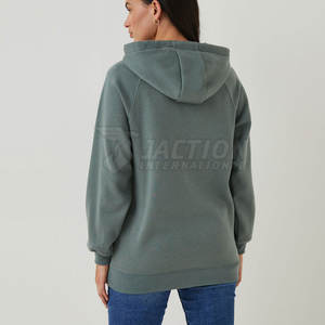 Vente en gros de sweats à capuche respirants pour femmes dernier style de sweats à capuche pour femmes de couleur unie à prix bon marché pour la vente en ligne - Product Image 3