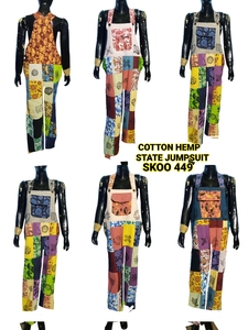 Mono de cáñamo de algodón alto para mujer, nuevo traje de una pieza transpirable a la moda, ropa informal sostenible de Ajuste Recto para el verano - Product Image 2