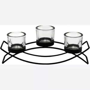 Support votif de conception unique pour la maison décoratif couleur or luxe rond bougeoirs votifs faits à la main en vrac disponibles ici - Product Image 2