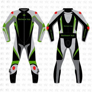 Nouveau design personnalisé combinaison de course de moto en cuir imprimé coupe-vent respirant vente en gros - Product Image 1