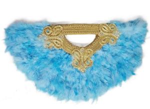 Éventails traditionnels de mariée plumes colorées conception de fleurs personnalisées prix bon marché fournisseur indien éventails personnalisés pour - Product Image 2