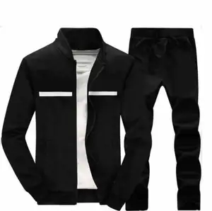 メンズカジュアルトラックスーツ長袖ジョギングスーツスウェットスーツセットトラックジャケットとパンツ2ピース衣装
