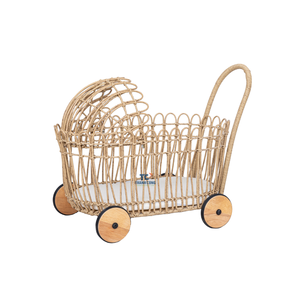 Cochecito de ratán de alta calidad para la habitación de los niños cochecito de ratán de juguete fabricante al por mayor cochecito de bebé de lujo - Product Image 1