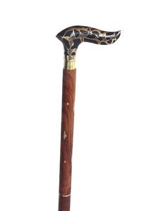 Bastón de madera con mango de latón Bastones hechos a mano para hombre mujer 36 pulgadas - Product Image 2