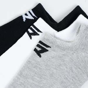 Chaussettes de sport invisibles de haute qualité pour le cyclisme, lot de 3, taille unique, logo personnalisable, respirantes, anti-bactériennes, anti-transpiration, pour l'automne - Product Image 2