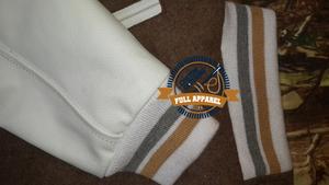 Veste d'université de baseball en laine respirante coupe-vent pour hommes manches en cuir patchs brodés col montant col rond-pour l'hiver - Product Image 5