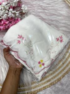 Sraee ผ้าขาว malbery แบบพรีเมี่ยม, เสื้อเบลาส์ชนเผ่าพิเศษชุดปาร์ตี้งานแต่งงาน - Product Image 3