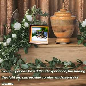 Urna para Cenizas, Caja Conmemorativa para Adultos, Caja para Mascotas, Hecha a Mano, Grande, para Entierro, Recuerdo Grande para Cenizas, para Entierro en el Suelo, Urna para Mascotas - Product Image 6