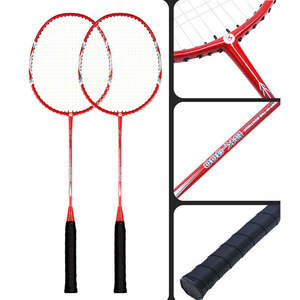 Raquette de badminton portable entièrement en carbone, impression de logo personnalisable, design original antidérapant, légère, prix bas - Product Image 3