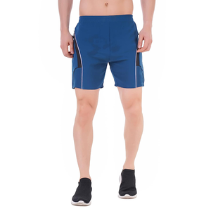 Shorts de sport en toile respirants et écologiques pour hommes, motif uni, avec poche - Prix de gros - Product Image 2