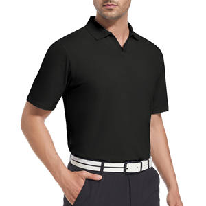 Chemises polo pour hommes grandes tailles, respirantes, séchage rapide, anti-boulochage, écologiques, motif uni, impression par sublimation, manches courtes - Product Image 2