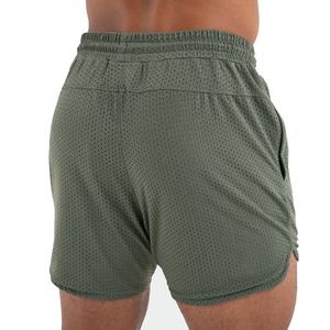 OEM Custom Logo Color Double Layer <b>Mesh</b> Sport <b>Shorts</b> Wholesale Summer Blank Jogging <b>Men</b> <b>Mesh</b> <b>Shorts</b> - Product Image 2