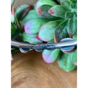 Chimney Butte Multi-Stone & Sterling Silver Cuff Bracelet Fashionable Stone & Silver Bangle for Women - Product Image 4