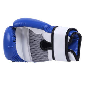 Guantes de boxeo de cuero con logotipo personalizado de alta resistencia a precio económico hechos en fábrica para uso en artes marciales al aire libre - Product Image 5