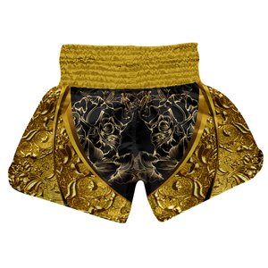 Short de boxe Muay Thai personnalisé de haute qualité cible de fitness avec logo personnalisé fabriqué au Pakistan - Product Image 5