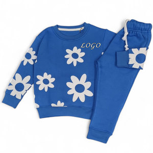 ชุดเสื้อสเวตเตอร์ผ้าขนแกะสำหรับเด็กผู้ชายและเด็กผู้หญิงชุดวิ่งสำหรับฤดูหนาว - Product Image 5