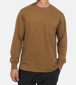 Sudadera con capucha de lana gruesa para hombre, sudaderas de cuello redondo con logotipo personalizado con técnicas bordadas y abullonadas, patrón de impresión 3D de invierno - Product Image 2