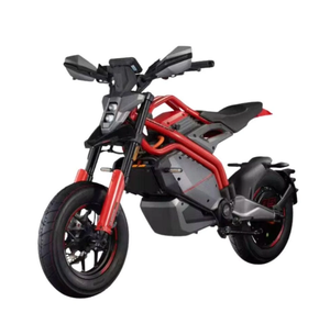 Motocicleta Todoterreno Eléctrica Negra y Roja de 2 Tiempos y 50cc con Disco de Acero, Nueva - Product Image 4