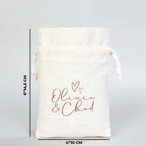 Custom Printed 4 oz Cotton <b>Drawstring</b> <b>Pouch</b> 4 6 (10 14.5 Cm) Natural Color Embroidered Logo for Watches Crafts Dust Storage - Product Image 2