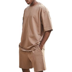 เซ็ตเสื้อยืดและกางเกงขาสั้นสำหรับผู้ชายชุดวอร์มเสื้อยืดและกางเกงขาสั้นฤดูร้อนสำหรับผู้ชายทันสมัย - Product Image 5