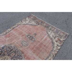 พรมวินเทจขนาดใหญ่ 4.7x10.3 ฟุต (144x314 ซม.) พรมขนสัตว์ลายพรางสีแดงแบบตุรกี - Product Image 5