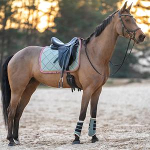 Équipement de dressage pour chevaux en gros, confortable, respirant, durable, ensemble de tapis de selle tout usage 4 pièces, logo personnalisé, OEM, coton - Product Image 6