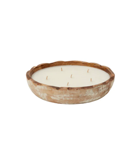 Forma de corazón Vela de madera Tazón de masa Portavelas único Hecho India Bodas Vela de Navidad Tazón de masa - Product Image 6